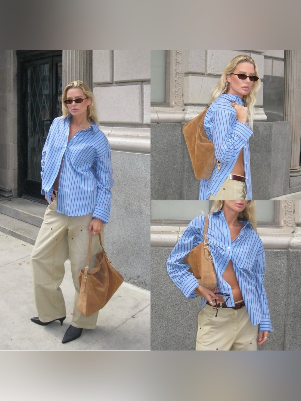 J. Crew Berkeley Suede Hobo Shoulder Bag in Tan - Picture 6 of 10
